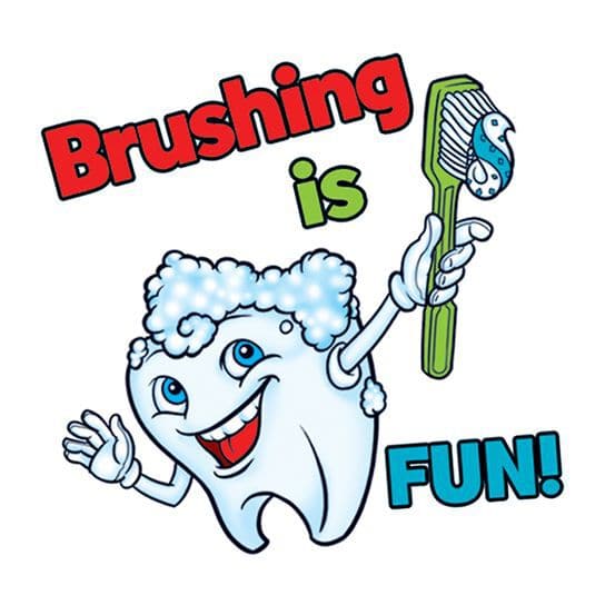 Brushing Is Fun Temporary Tattoo