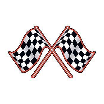 Check Flag Temporary Tattoo
