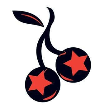 Cherries with Stars Temporary Tattoo