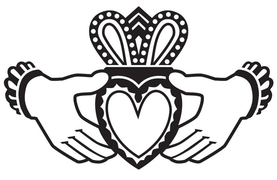 Irish Claddagh Temporary Tattoo