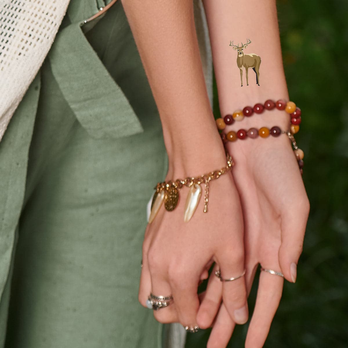 Deer Temporary Tattoo
