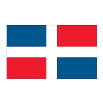 Dominican Republic Flag Temporary Tattoo