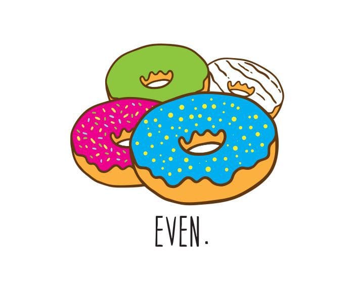 Donut Even Temporary Tattoo