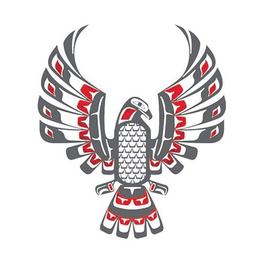 Eagle Totem Metallic Temporary Tattoo