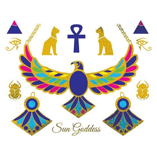 Egyptian Metallic Temporary Tattoo