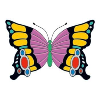 Elegant Butterfly Insect Temporary Tattoo