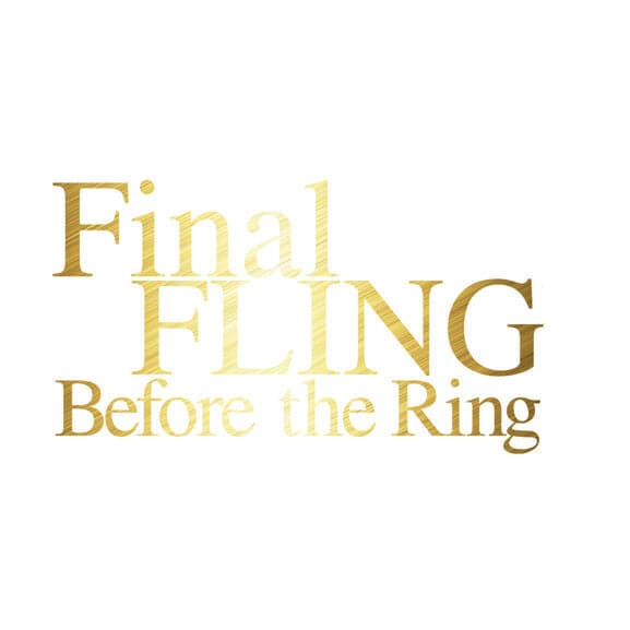 Metallic Final Fling Temporary Tattoo