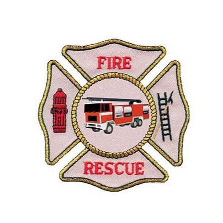 Fire Rescue Patch Temporary Tattoo