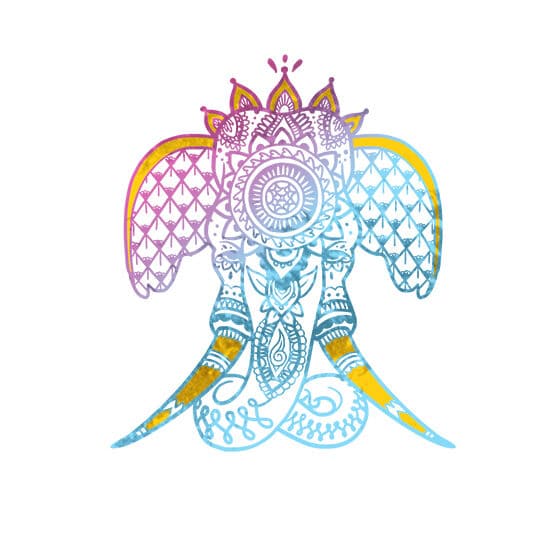 Mystical Elephant Temporary Tattoo
