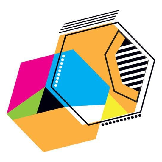 Geometric Hexagon Temporary Tattoo