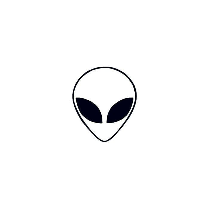 Glow in the Dark Alien Temporary Tattoo