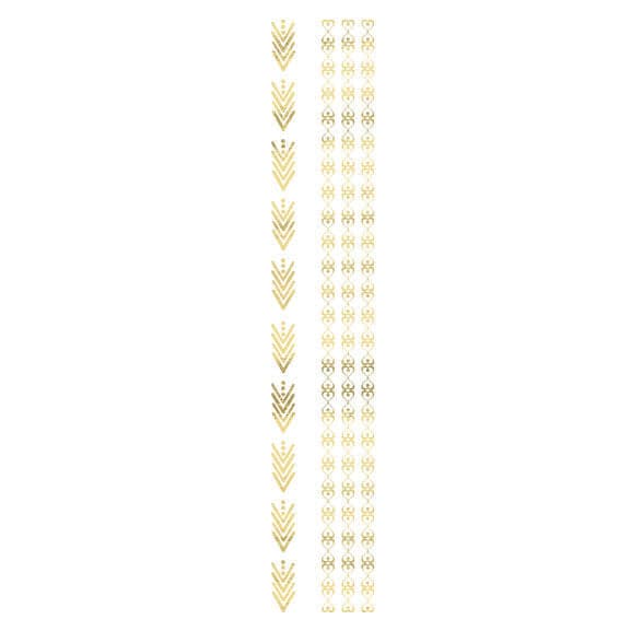 Metallic Gold Bands Temporary Tattoo