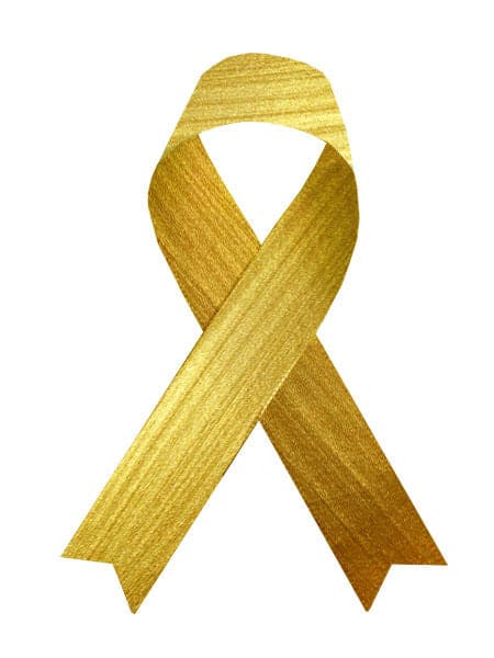 Metallic Gold Ribbon Temporary Tattoo