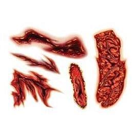 Gory Gashes & Wounds Temporary Tattoo