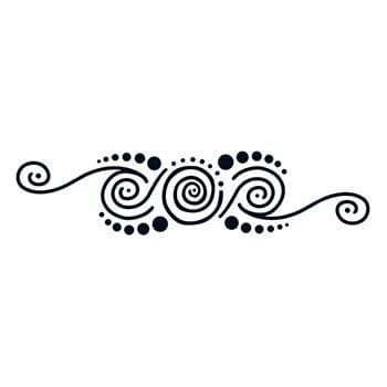 Henna: Go with the Flow Lower Back Temporary Tattoo