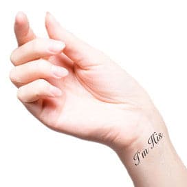 i am his temporary tattoo