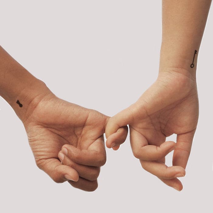 keyed up temporary tattoo