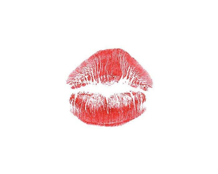 Kiss Lips Temporary Tattoo