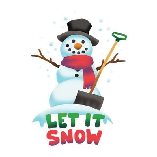 Let It Snow Temporary Tattoo