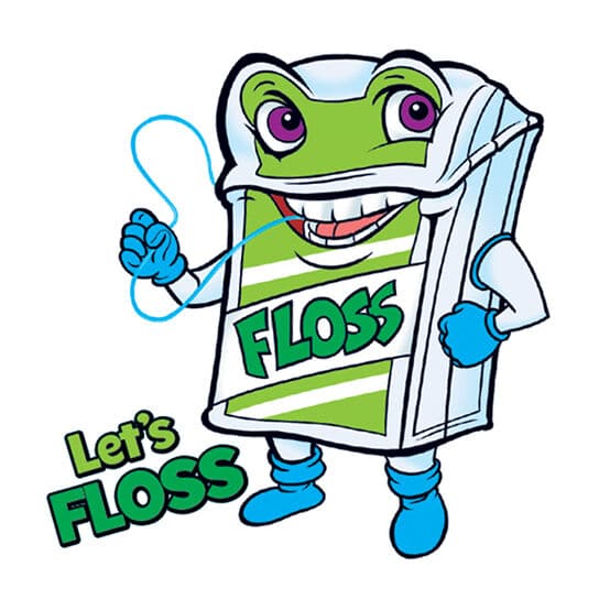 Lets Floss Temporary Tattoo