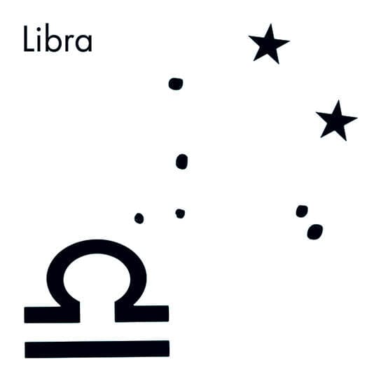 Libra Astrological Temporary Tattoo Temporary Tattoos