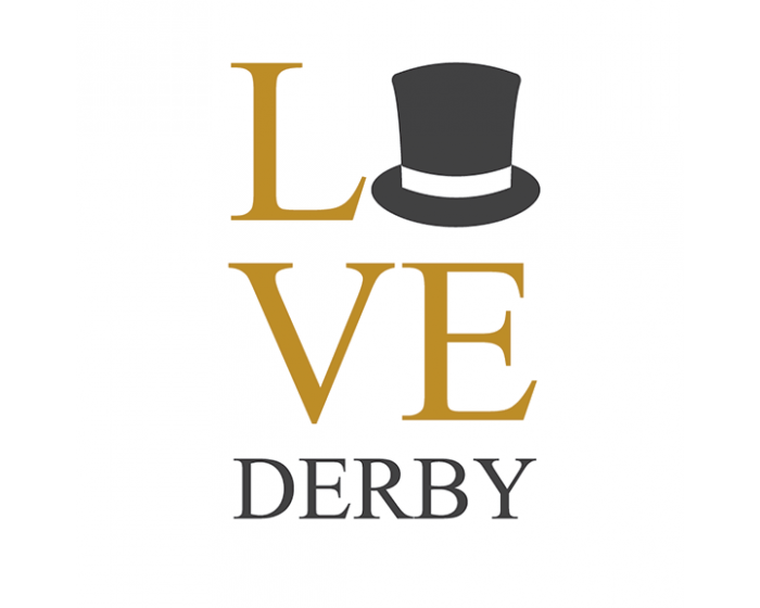 Metallic Love Derby Temporary Tattoo