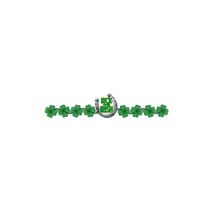 Luck of the Irish Horseshoe Band Temporary Tattoo