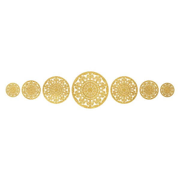 Metallic Bohemian Festival Temporary Tattoo