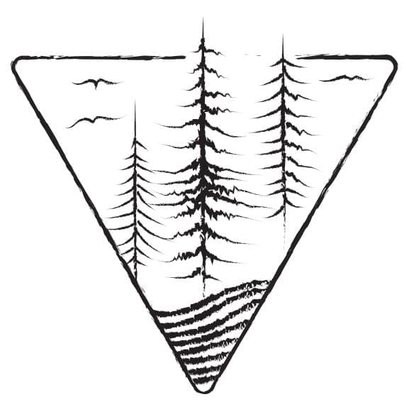 Mountain Trees Temporary Tattoo