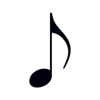Music Note Temporary Tattoo
