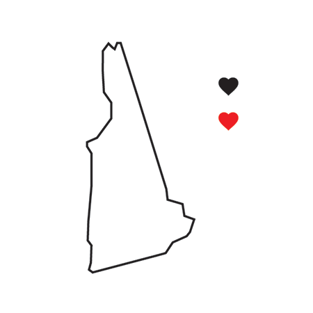 New Hampshire State Pride Temporary Tattoo