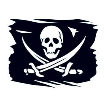 Pirate Flag Temporary Tattoo