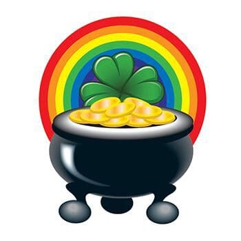 Pot of Gold Temporary Tattoo
