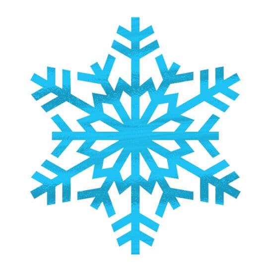 Metallic Snowflake Temporary Tattoo