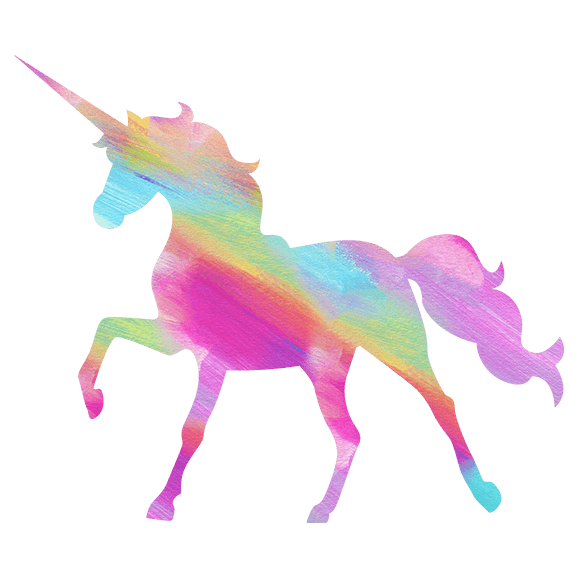 Rainbow Unicorn Temporary Tattoo
