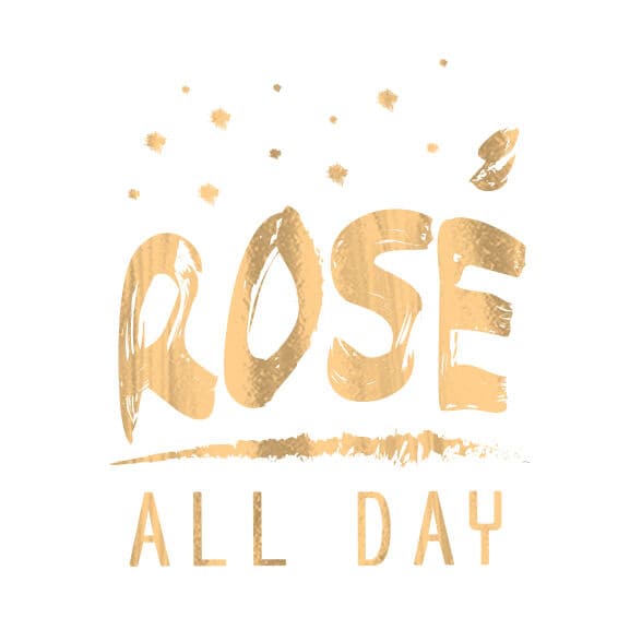 Metallic Rosé All Day Temporary Tattoo