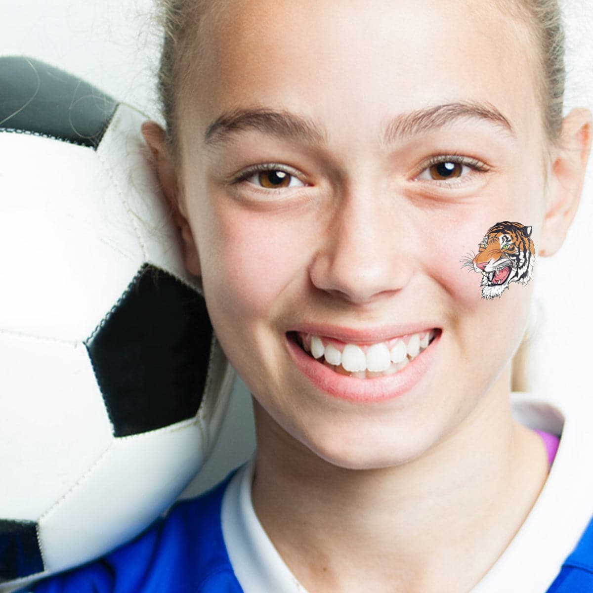 snarling bengal temporary tattoo