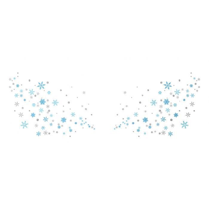 Metallic Snowflake Flashy Freckles Face Temporary Tattoo