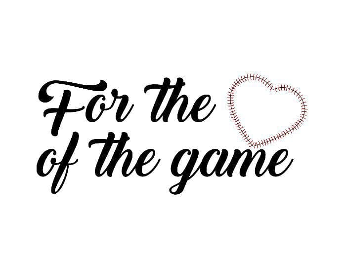 For the Love of the Game Temporary Tattoo
