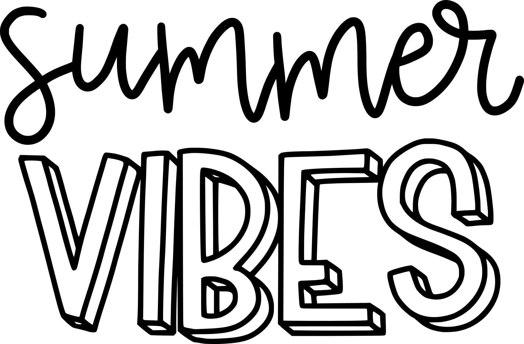 Summer Vibes Temporary Tattoo