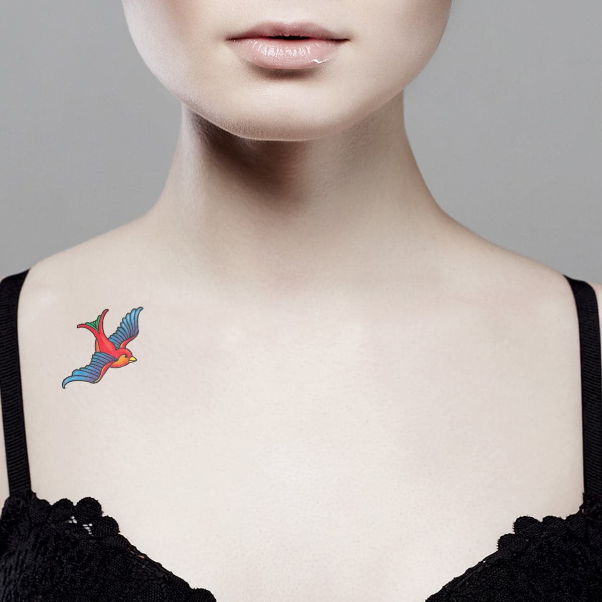 Swallow Temporary Tattoo