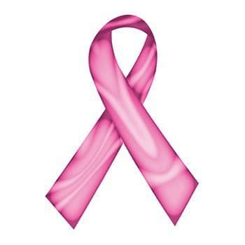 Swirl Pink Awareness Ribbon Temporary Tattoo