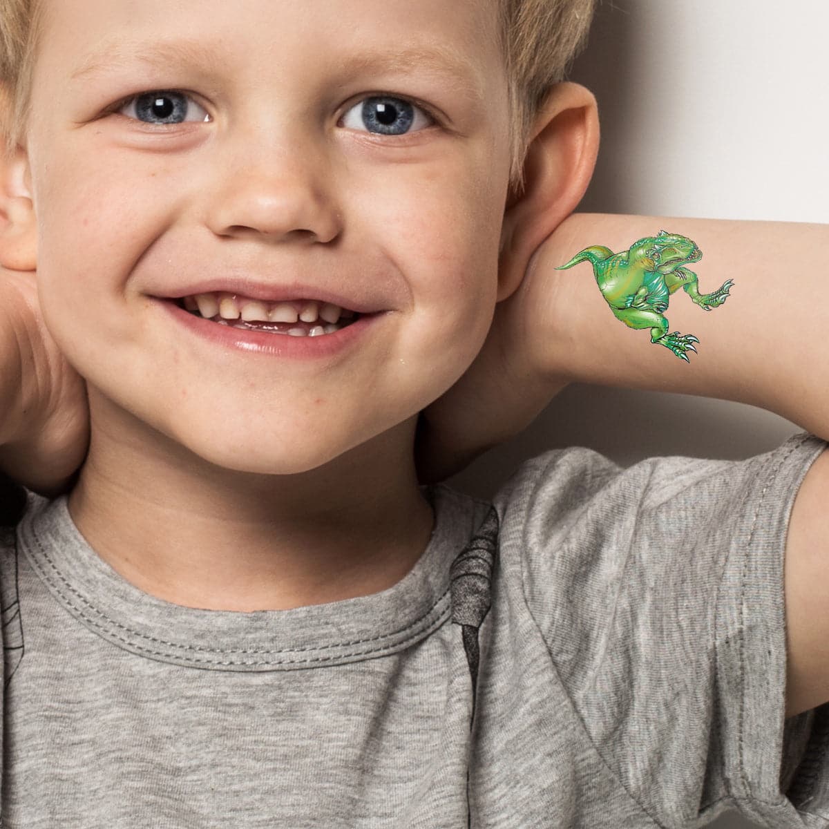 t rex dinosaur temporary tattoo