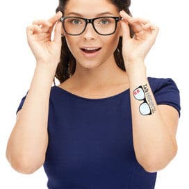 talk nerdy temporary tattoo