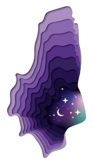 Purple Optical Illusion Temporary Tattoo