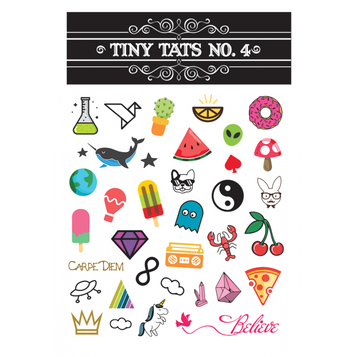 Tiny Tats No. 4 Temporary Tattoos