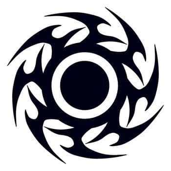 Tribal Disc Temporary Tattoo