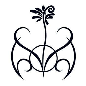 Tribal Flower Temporary Tattoo