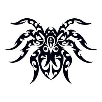 Tribal Spider Temporary Tattoo