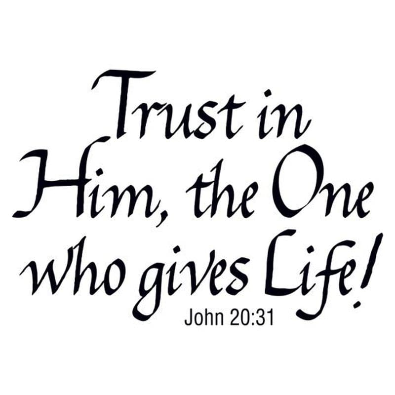 Trust In Him Temporary Tattoo
